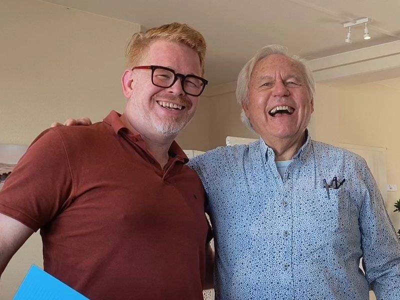 Arnd Bochmann mit Dr. Gunther Schmidt