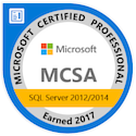 Microsoft Certified Solutions Associate:  SQL Server 2012/2014 (MCSA)
